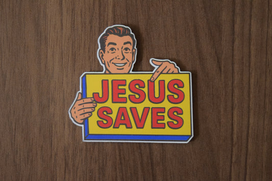 "Jesus Saves" UV Printed Patches
