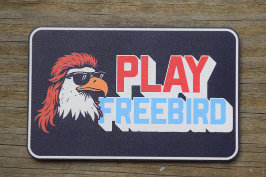 "Play FreeBird" UV Printed Patches