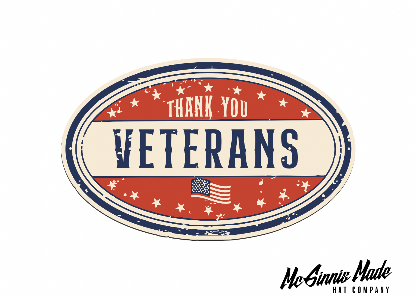 "Thank You Veterans" UV Printed Patches