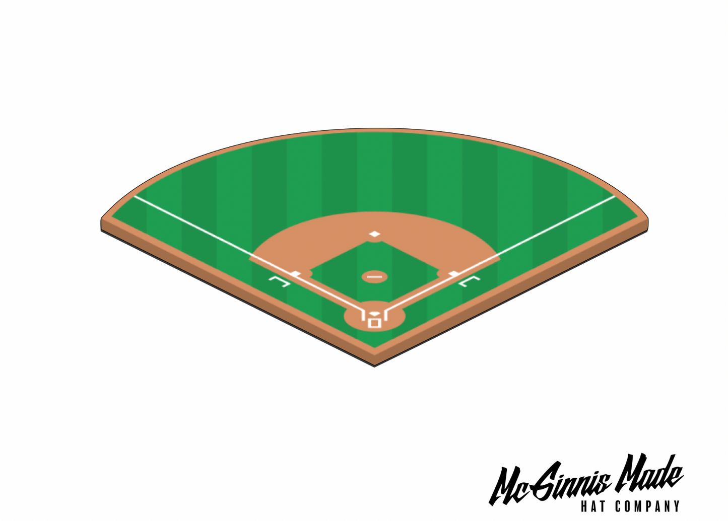 "Baseball Field" UV Printed Patches