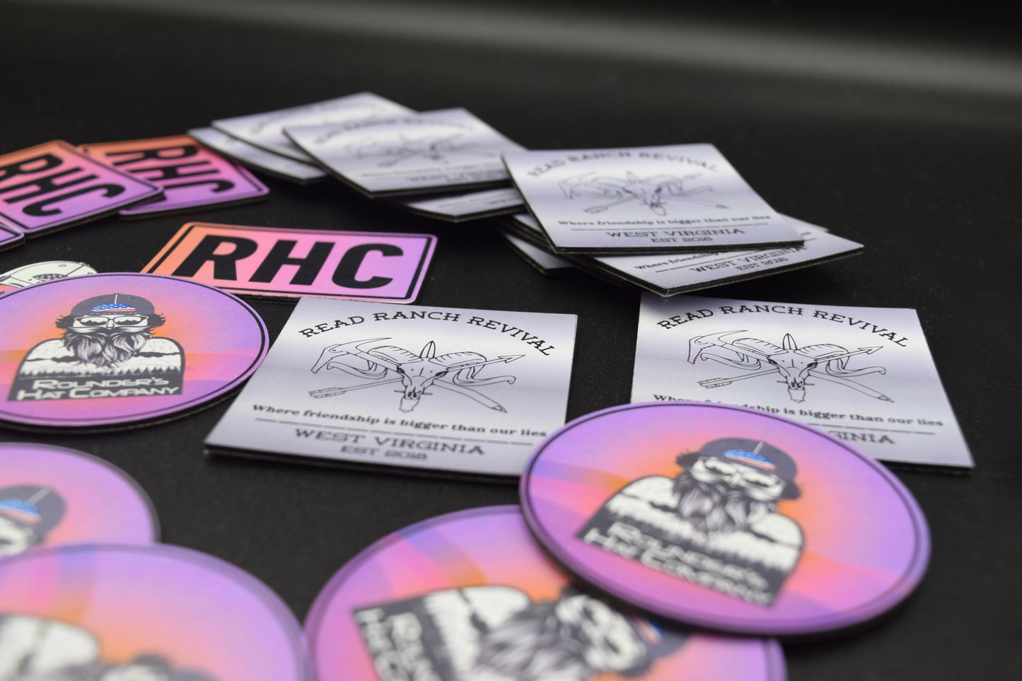 1.5" or Smaller UV printed Leatherette Patches