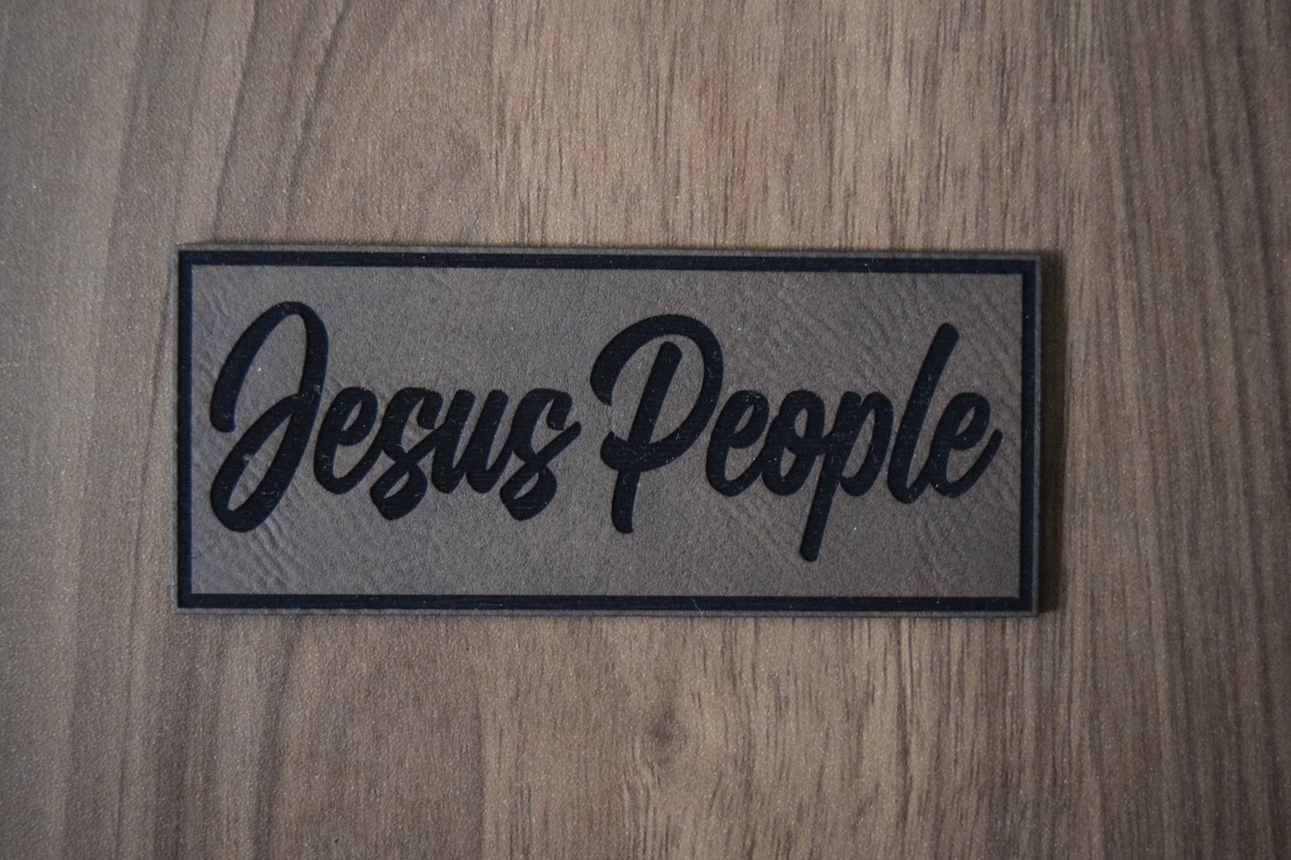 "Jesus People" Christian Leatherette Patch