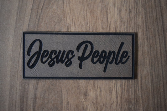 "Jesus People" Christian Leatherette Patch
