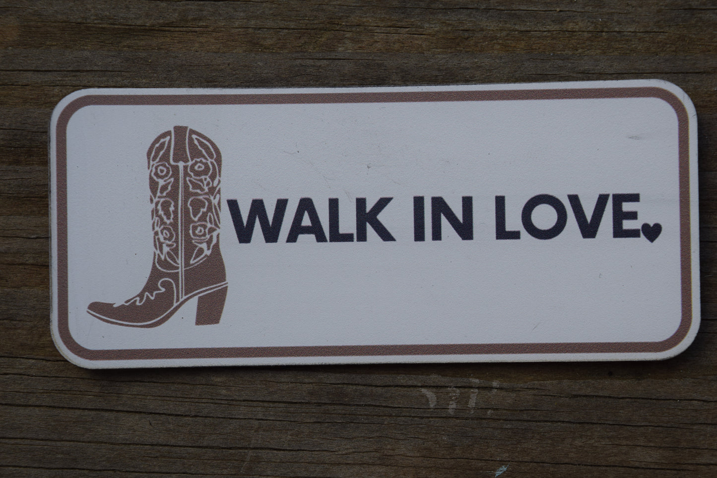 "Walk in Love" UV Printed Patches