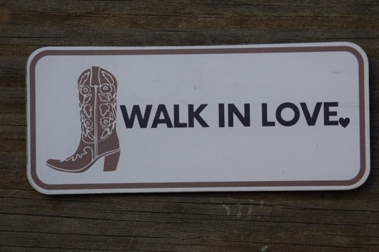 "Walk in Love" UV Printed Patches