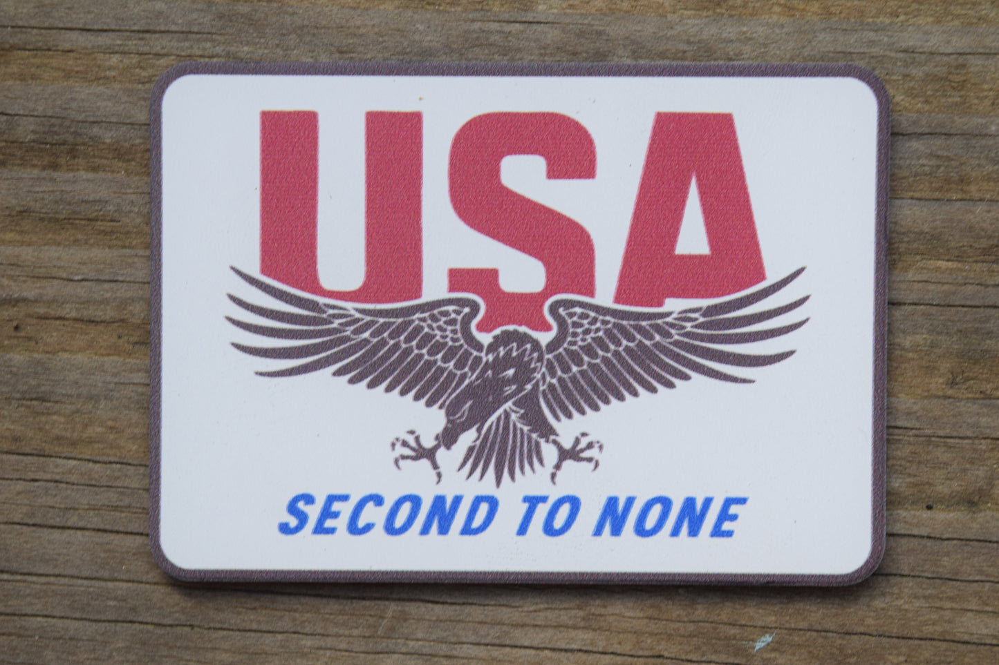 "USA Second to None" UV Printed Patches