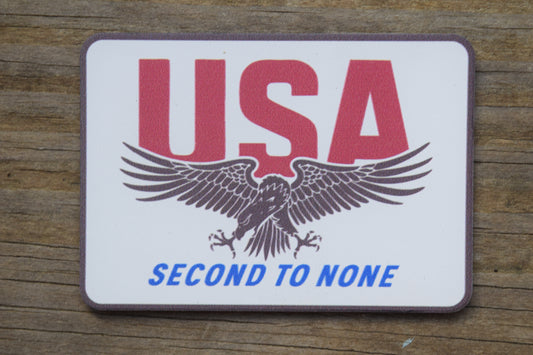"USA Second to None" UV Printed Patches