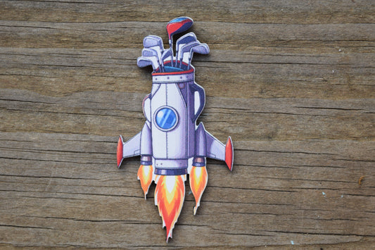 "Golf Rocket" UV Printed Patches
