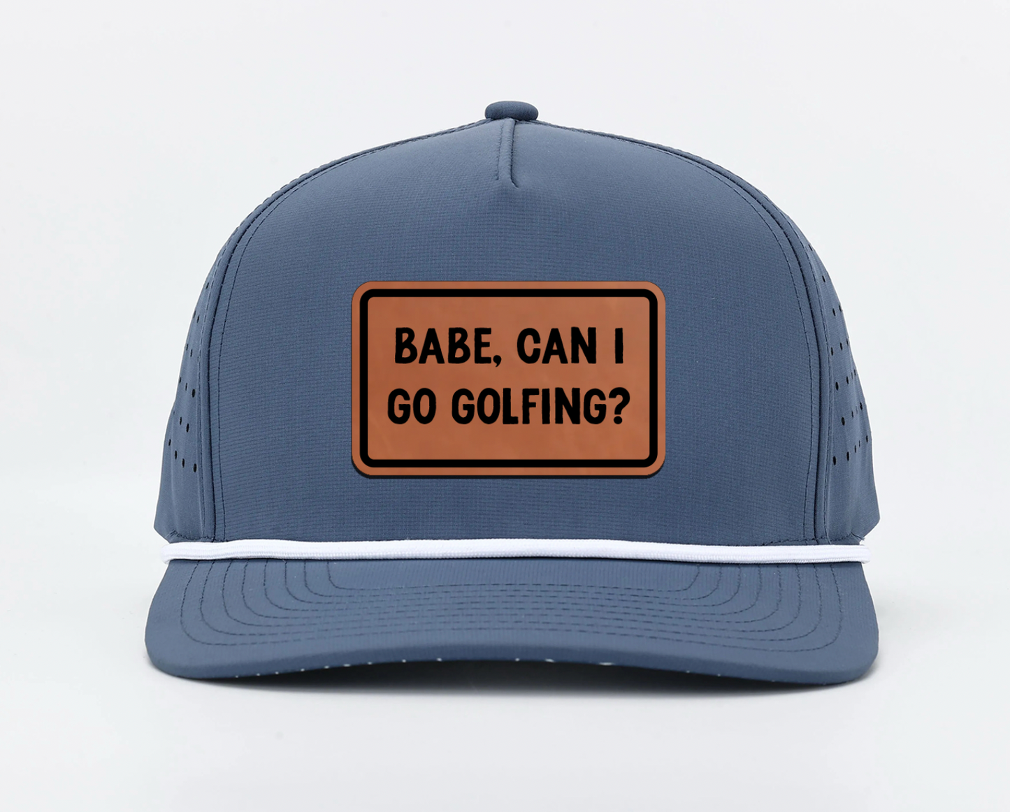 "Babe, Can I Go Golfing?" Leatherette Patches