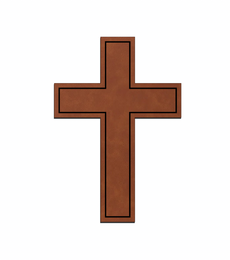 Leatherette Cross Patches
