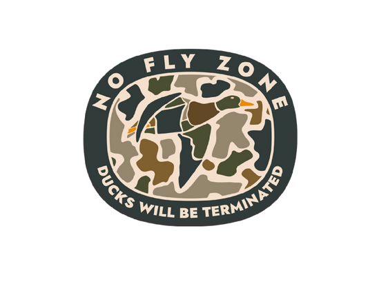 "No Fly Zone" UV Printed Patches