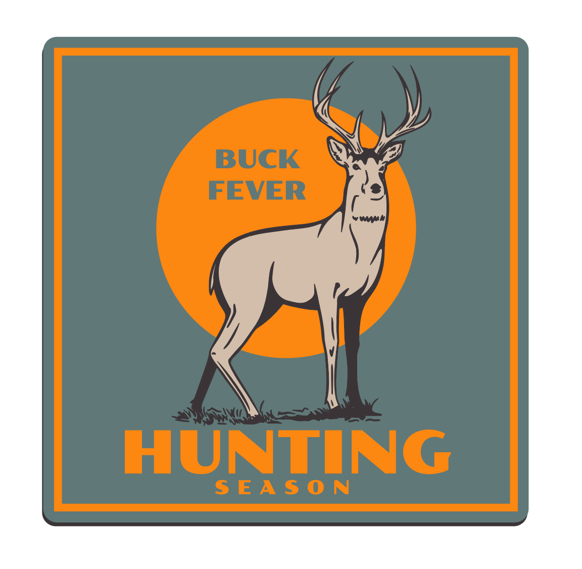 "Buck Fever" UV Printed Patches