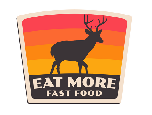 "Eat More Fast Food" UV Printed Patches