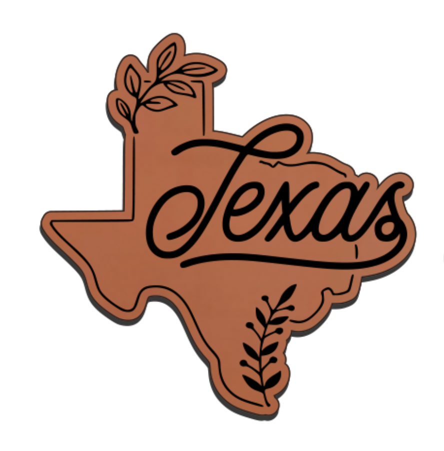 United States Outline Leatherette Patch