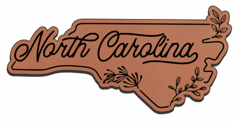 United States Outline Leatherette Patch