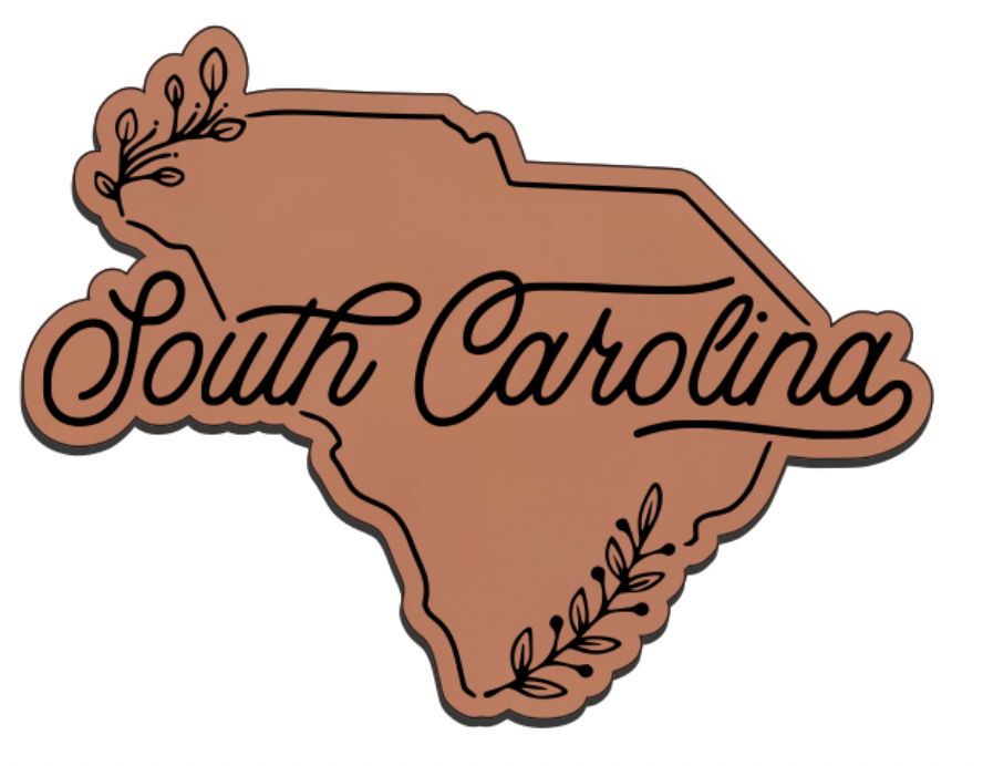 United States Outline Leatherette Patch