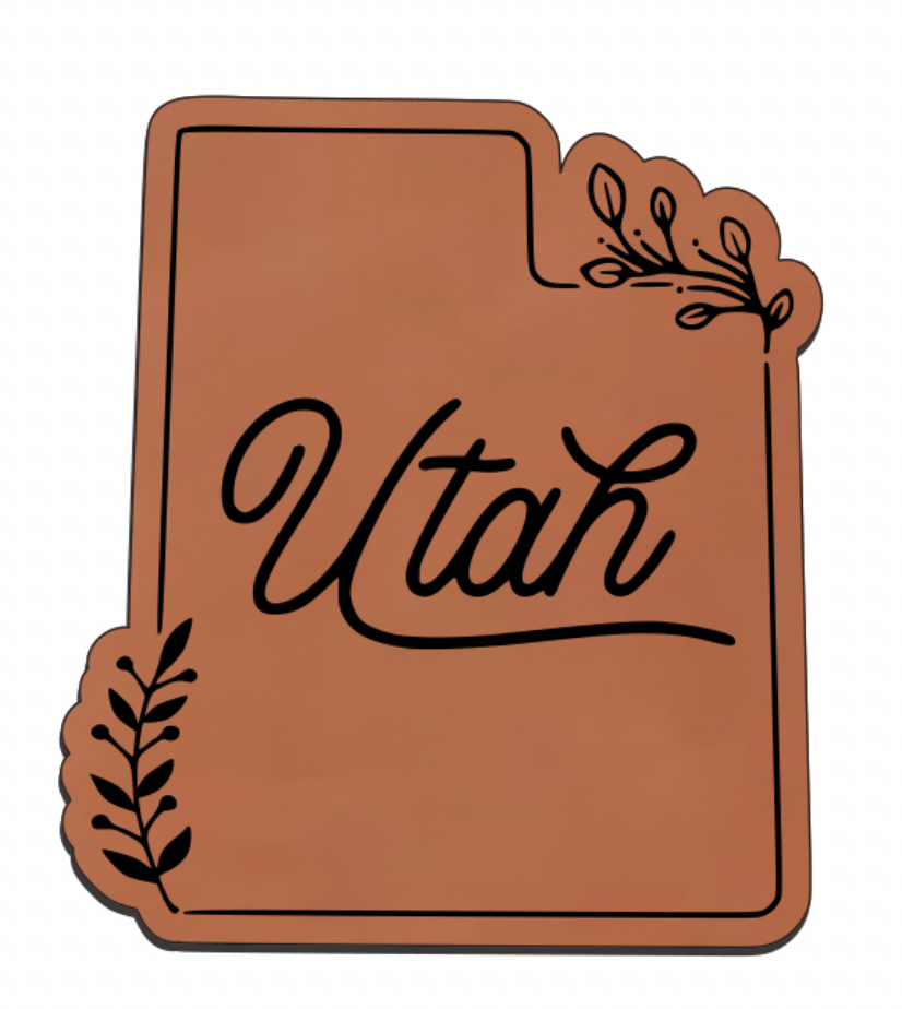 United States Outline Leatherette Patch