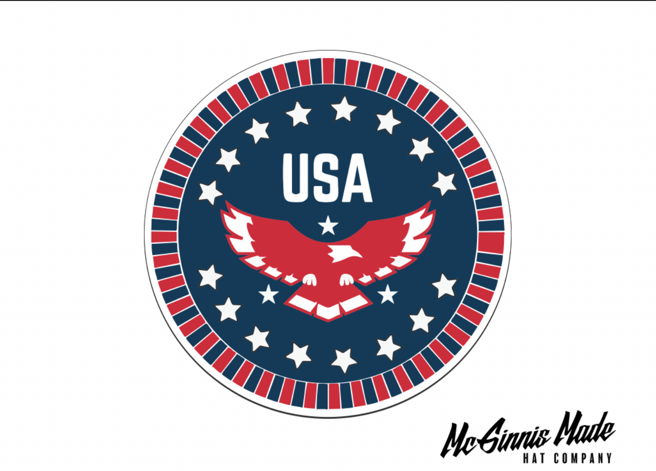 "USA" UV Printed Patches