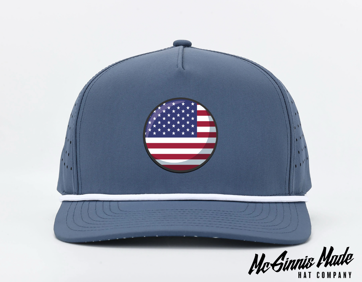 3D Looking American Flag UV Printed Patches