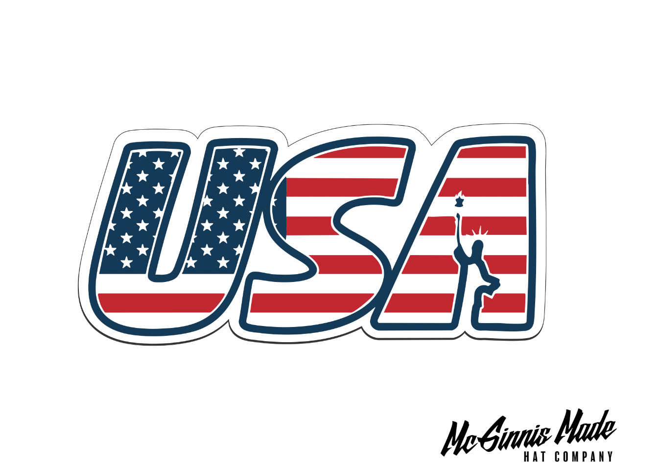 "USA Statue of Liberty" UV Printed Patches