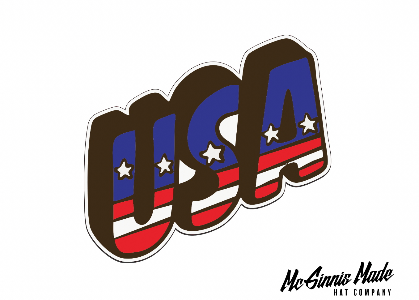"SLANTED USA" UV Printed Patches