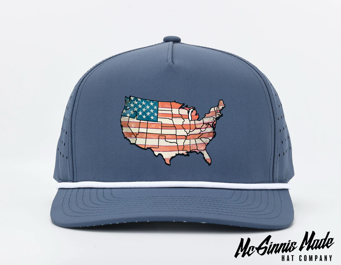 "America Outline" UV Printed Patches