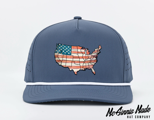 "America Outline" UV Printed Patches