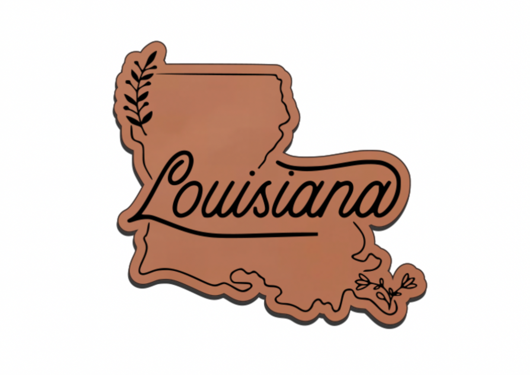 United States Outline Leatherette Patch