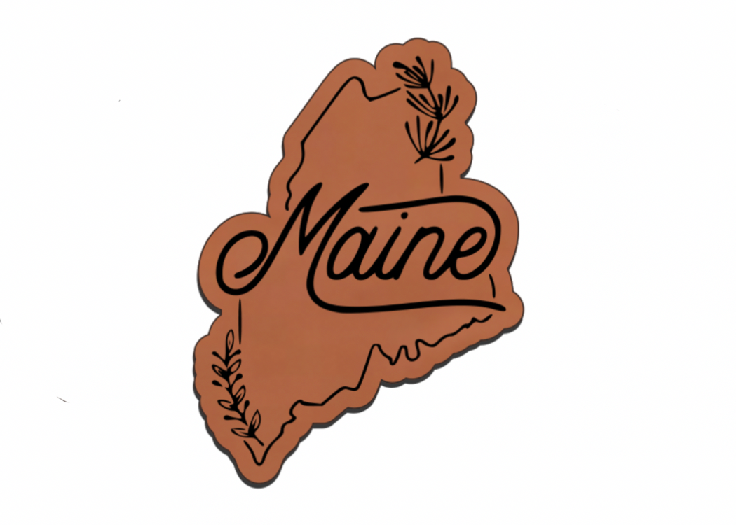 United States Outline Leatherette Patch