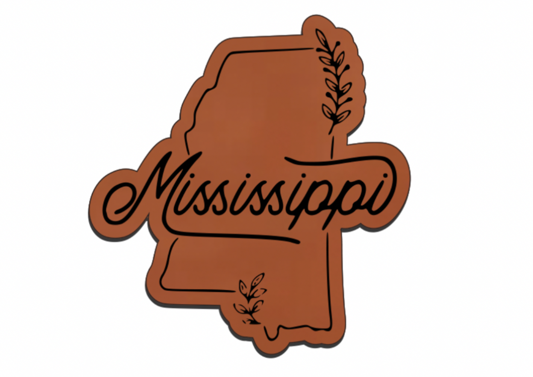 United States Outline Leatherette Patch