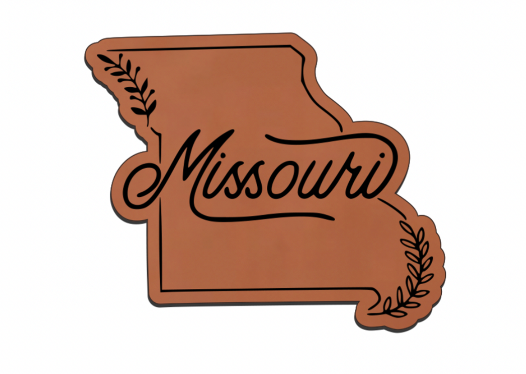 United States Outline Leatherette Patch