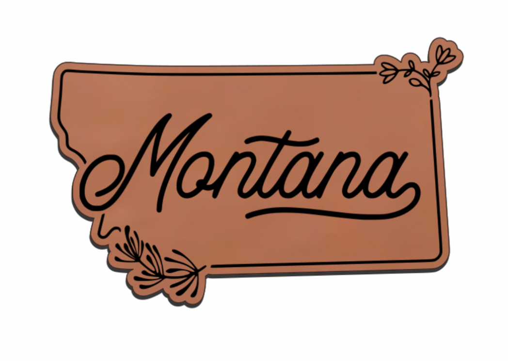 United States Outline Leatherette Patch