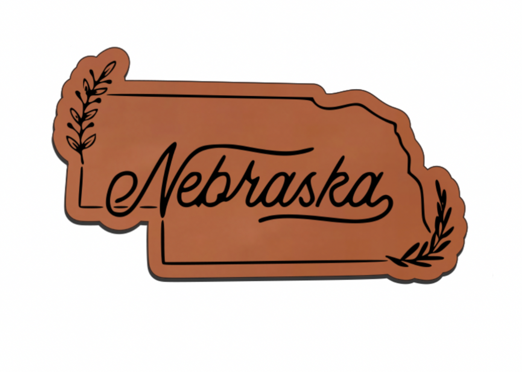 United States Outline Leatherette Patch