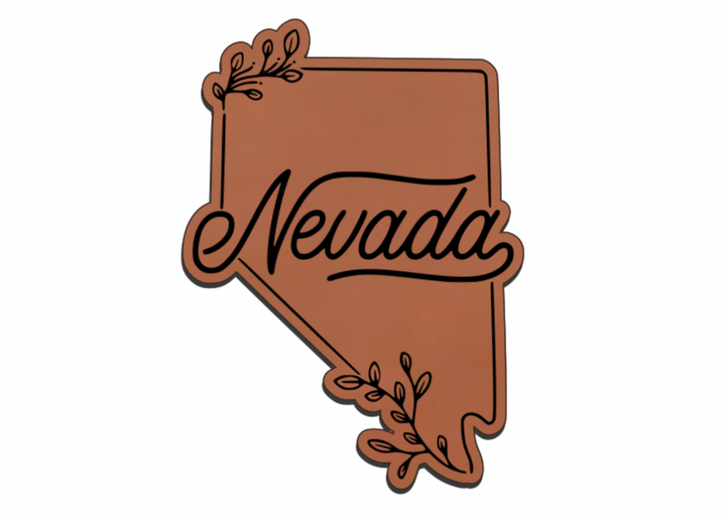 United States Outline Leatherette Patch