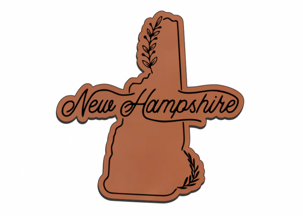 United States Outline Leatherette Patch