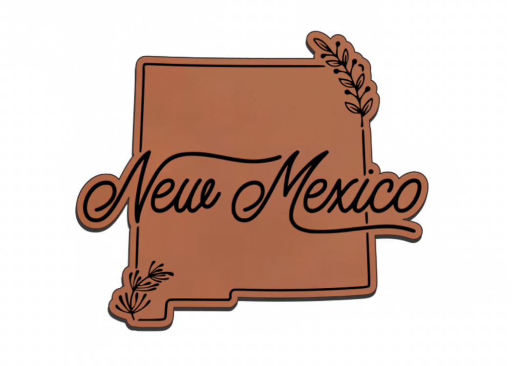 United States Outline Leatherette Patch