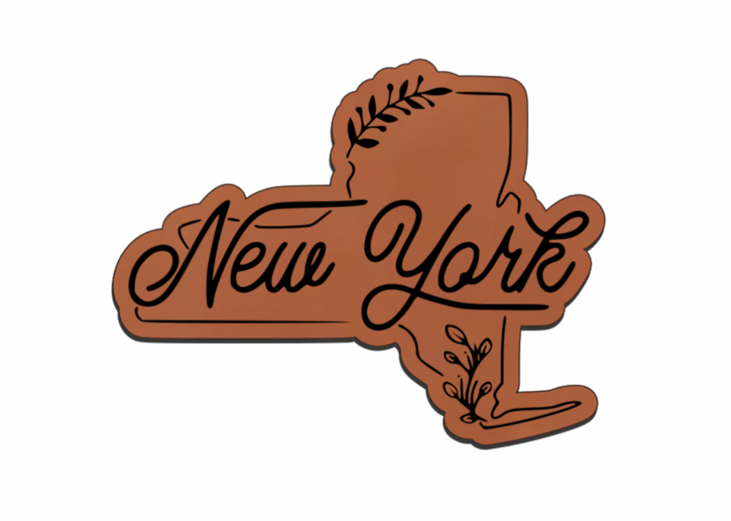 United States Outline Leatherette Patch