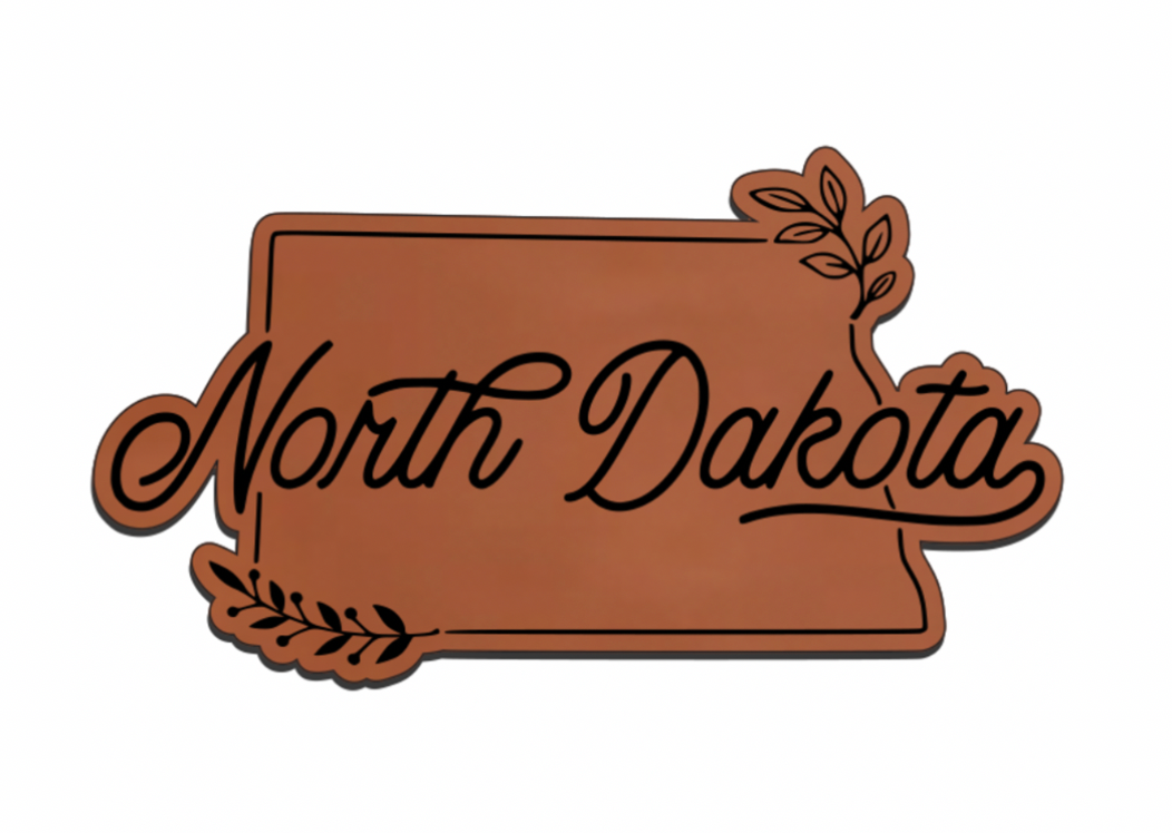 United States Outline Leatherette Patch