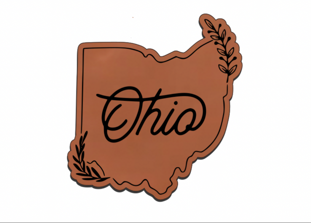 United States Outline Leatherette Patch