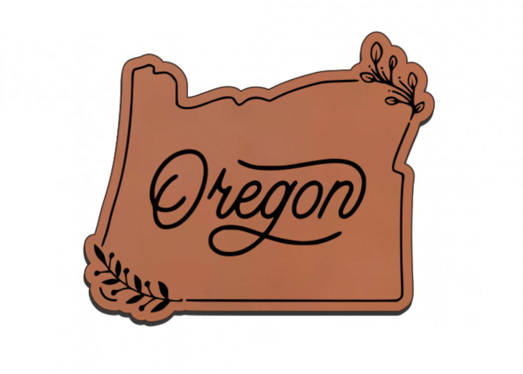 United States Outline Leatherette Patch