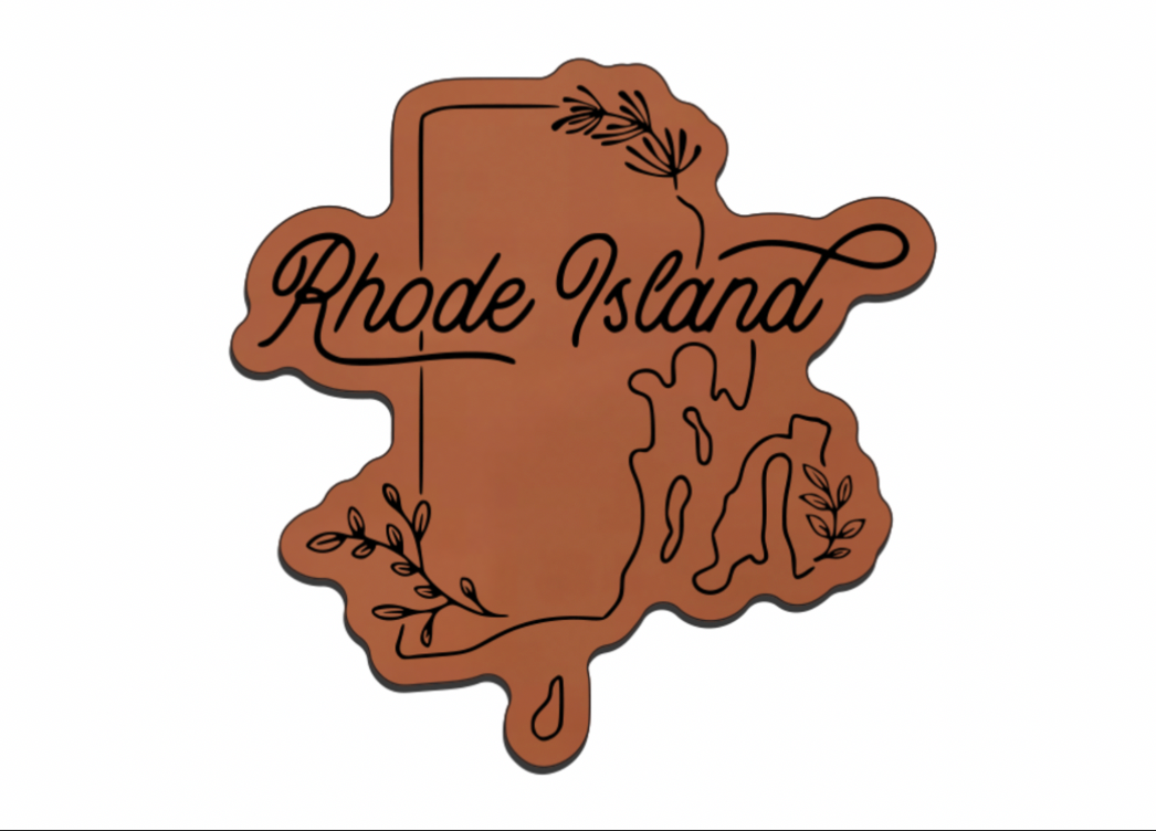 United States Outline Leatherette Patch