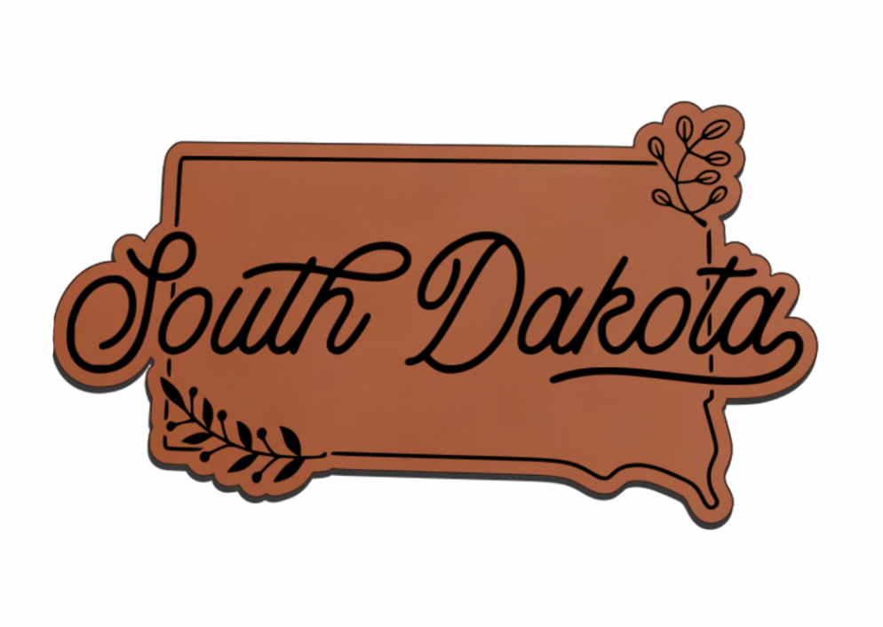 United States Outline Leatherette Patch