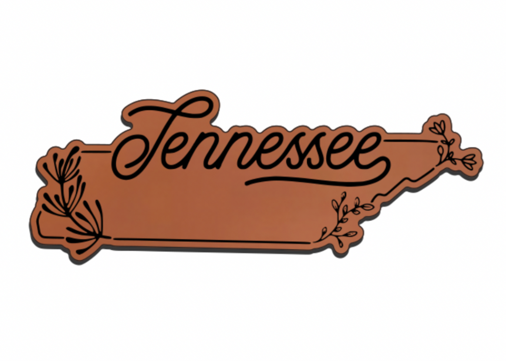 United States Outline Leatherette Patch