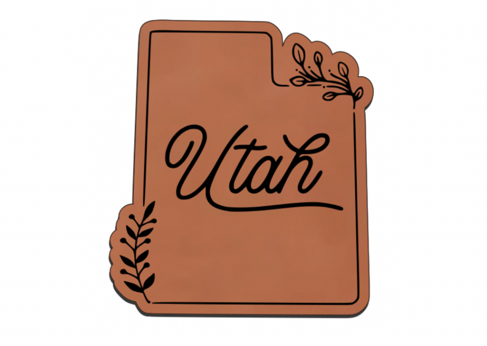 United States Outline Leatherette Patch