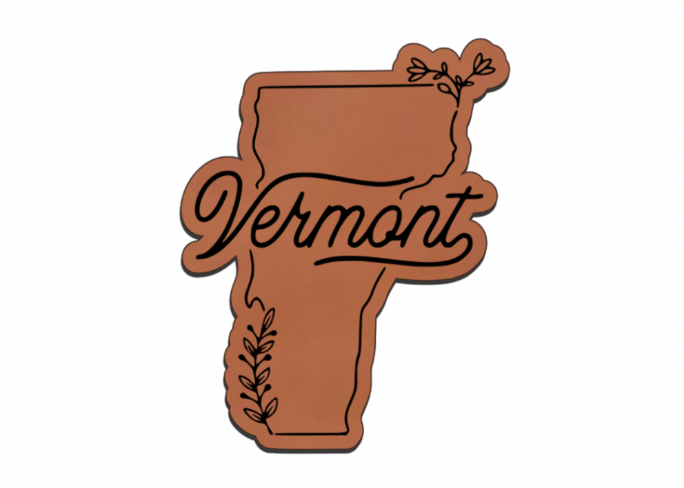 United States Outline Leatherette Patch