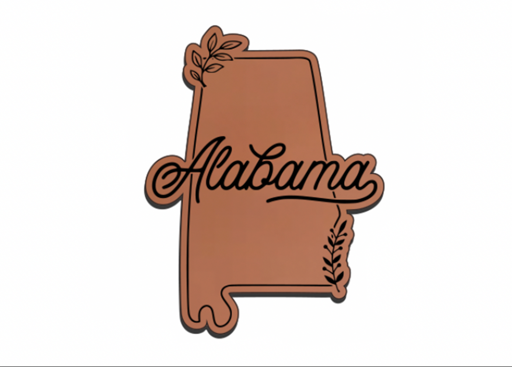 United States Outline Leatherette Patch