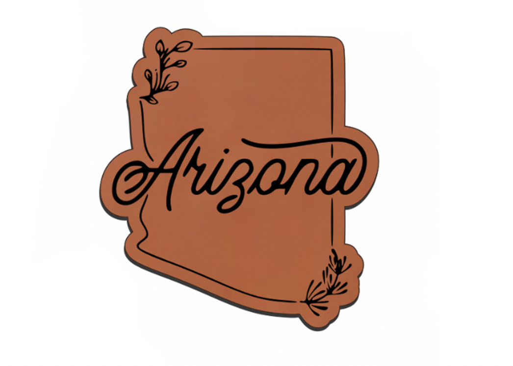 United States Outline Leatherette Patch