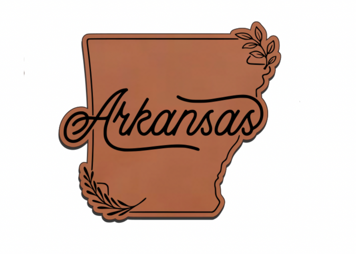 United States Outline Leatherette Patch