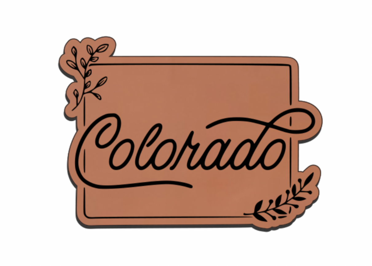 United States Outline Leatherette Patch