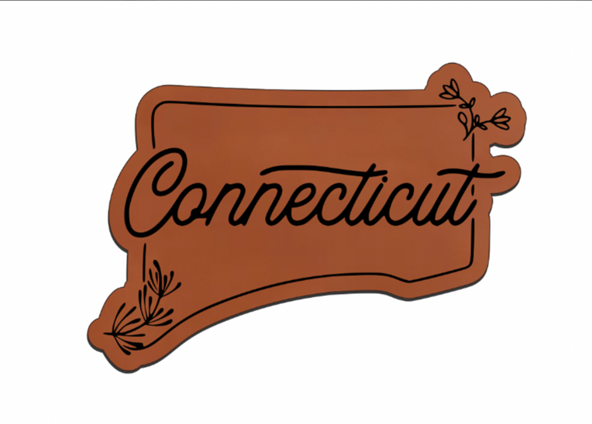 United States Outline Leatherette Patch